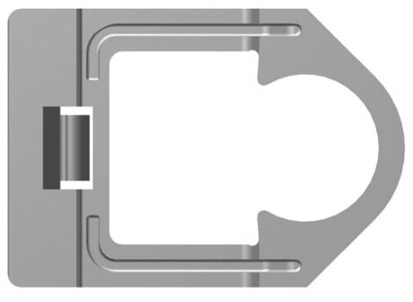 Kermi Sicherungsbügel für Bohrkonsole für d:18mm, 1 Stück