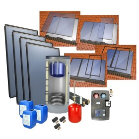 Solarpaket 4plus Indach 800/200l Kombi - speicher 4 Kollektoren: 10,12 m&sup2;