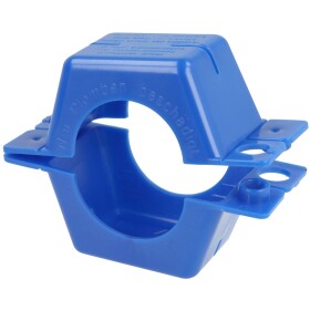 Plombierschelle 3/4&quot; Kunststoff-blau Komplette Schale