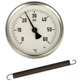 Bimetall-Anlegethermometer 0-60&deg;C Geh&auml;use 63 mm
