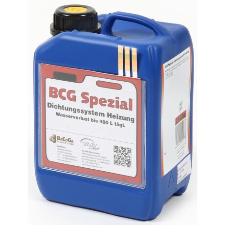 BCG Spezial Rohrdichter für Undichtig keiten in Heizkesseln 2,5 Liter Gebinde