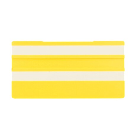 Simplex Leere Schilder 100 x 50 mm, gelb mit 2 Leerleisten F5510307