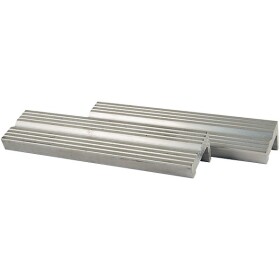 Schraubstock-Schonbacken 100 mm Aluminium mit Struktur