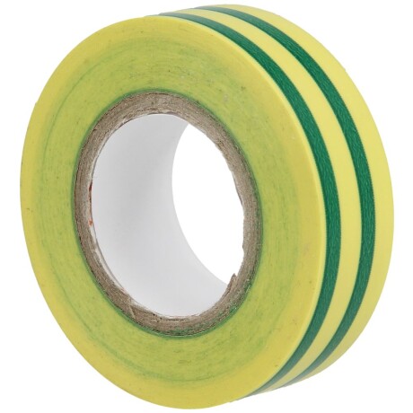 PVC-Isolierband grün-gelb 0,15 x 15 mm bis 105 °C auf 10 Meter Rolle