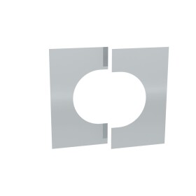 OEG Wand-/ Deckenblende Edelstahl 0-30&deg; zweiteilig &Oslash; 200 mm