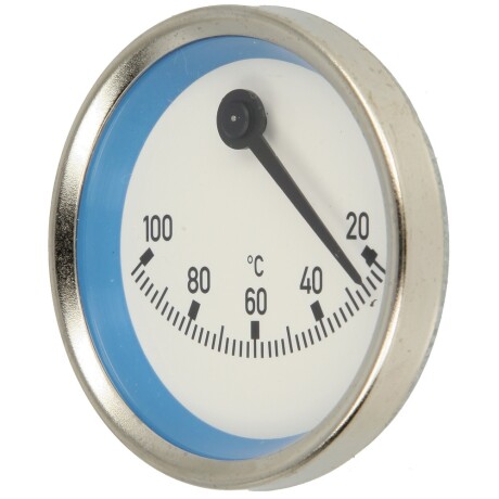 Kontakt-Thermometer exzentrisch blau