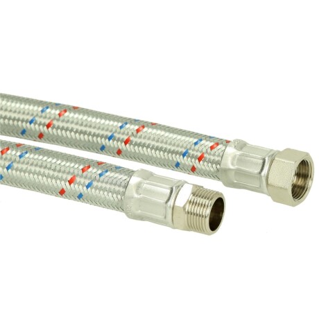 Verbindungsschlauch 500 mm (DN 32) 1 1/4" AG x 1 1/4" IG aus Edelstahl