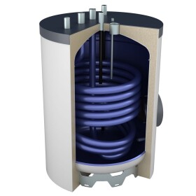 OEG Unterstellwarmwasserspeicher 120 Liter stehend mit Anschl&uuml;ssen oben