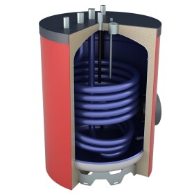 OEG Unterstellwarmwasserspeicher 120 Liter stehend mit Anschl&uuml;ssen oben