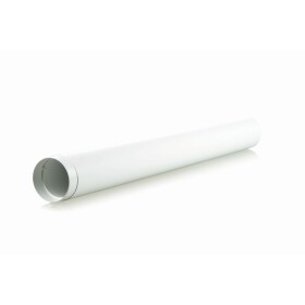 L&uuml;ftungskanal-Rundrohr 100 mm 1,0 m mit Muffe