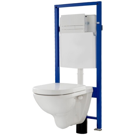 WC-Komplettset Wand-WC mit WC-Sitz WC-Element mit Drückerplatte