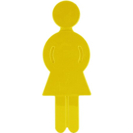 Normbau Nylon-Line-Piktogramm Dame, gelb