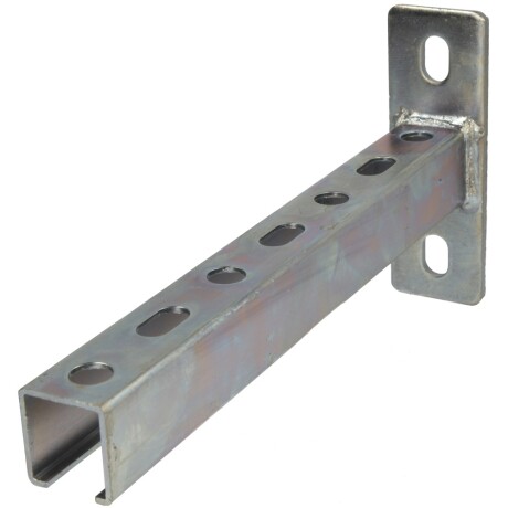 Schienenkonsole Profil 28/30 Stahl galvanisch verzinkt, Länge 400 mm