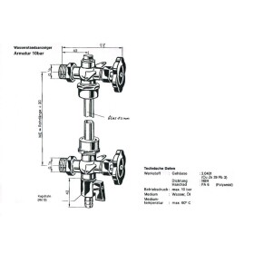 Wasserstandsrohr &Oslash; 12 mm 50-70 cm, 6 bar f&uuml;r Druckwasserkessel bis 750 Liter